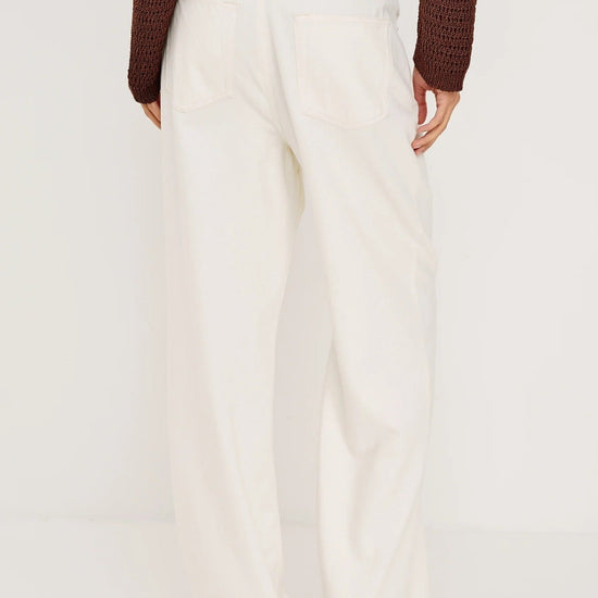 Young Ideas/Henmores - Normandie Wide Leg Drawstring Jeans - Ivory - 8