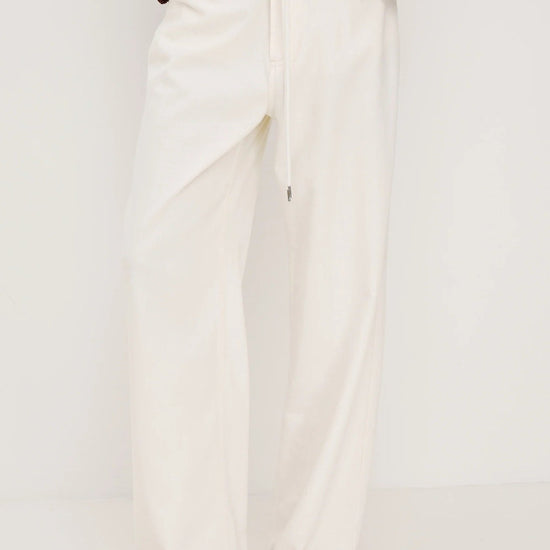 Young Ideas/Henmores - Normandie Wide Leg Drawstring Jeans - Ivory - 8