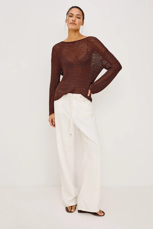 Young Ideas/Henmores - Normandie Wide Leg Drawstring Jeans - Ivory - 8