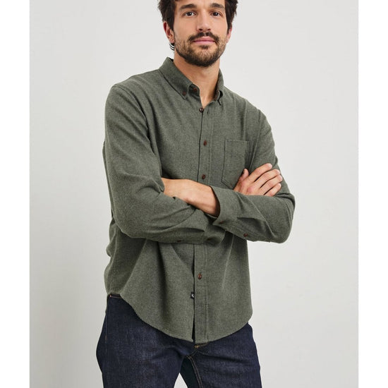 Young Ideas/Henmores - Runson Brushed Cotton Shirt - Heather Blue - XL