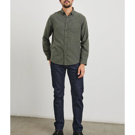 Young Ideas/Henmores - Runson Brushed Cotton Shirt - Heather Blue - XL
