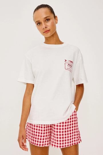 Young Ideas & Henmores -Sardines Souvenir T-Shirt -8752 White/Red -S