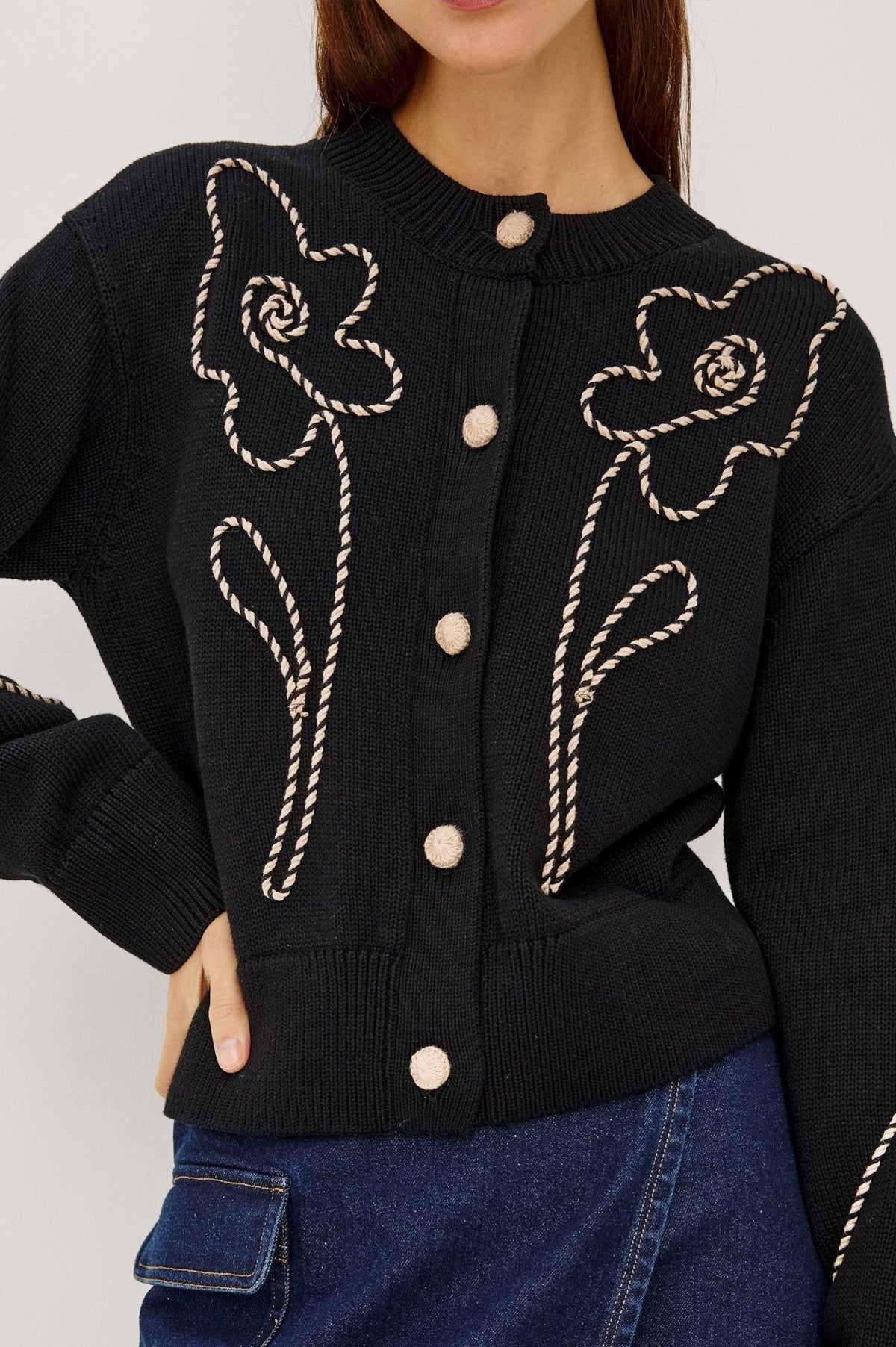 Young Ideas & Henmores -Sybil Western Floral Cardigan -Western Floral -S