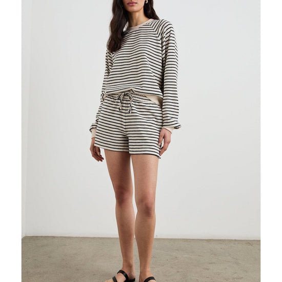 Young Ideas/Henmores - Teddy Sailor Stripe Shorts - Sailor Stripe Terry Towel - XS