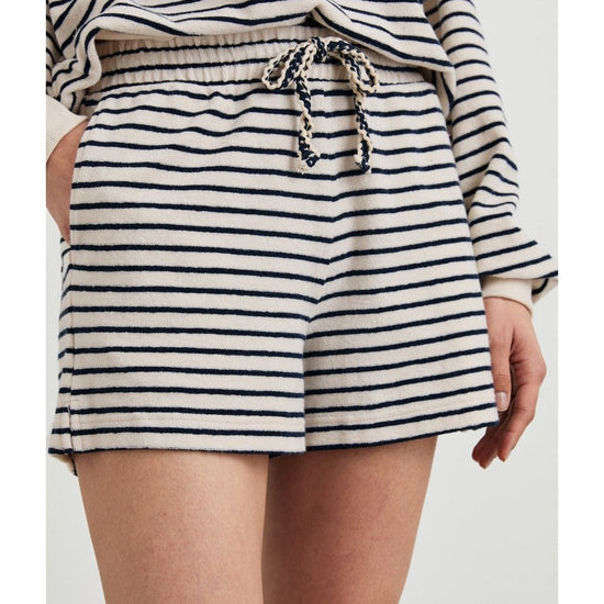 Young Ideas/Henmores - Teddy Sailor Stripe Shorts - Sailor Stripe Terry Towel - XS