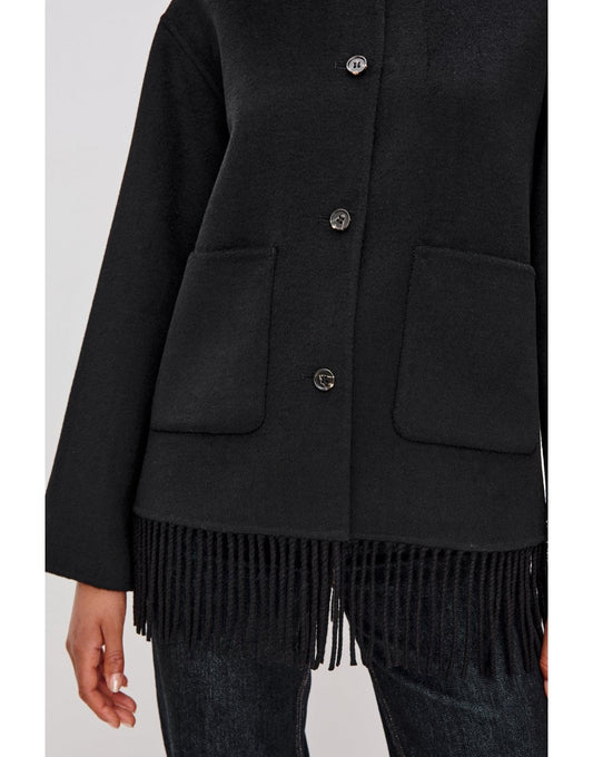 Young Ideas/Henmores - Tomoko Fringe Bottom Jacket - Black - XS