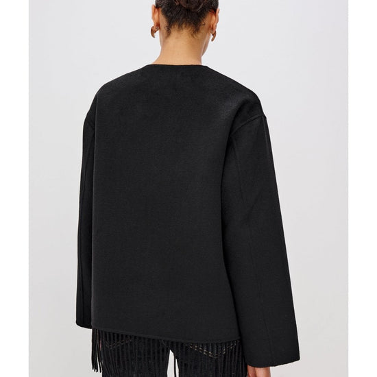 Young Ideas/Henmores - Tomoko Fringe Bottom Jacket - Black - XS