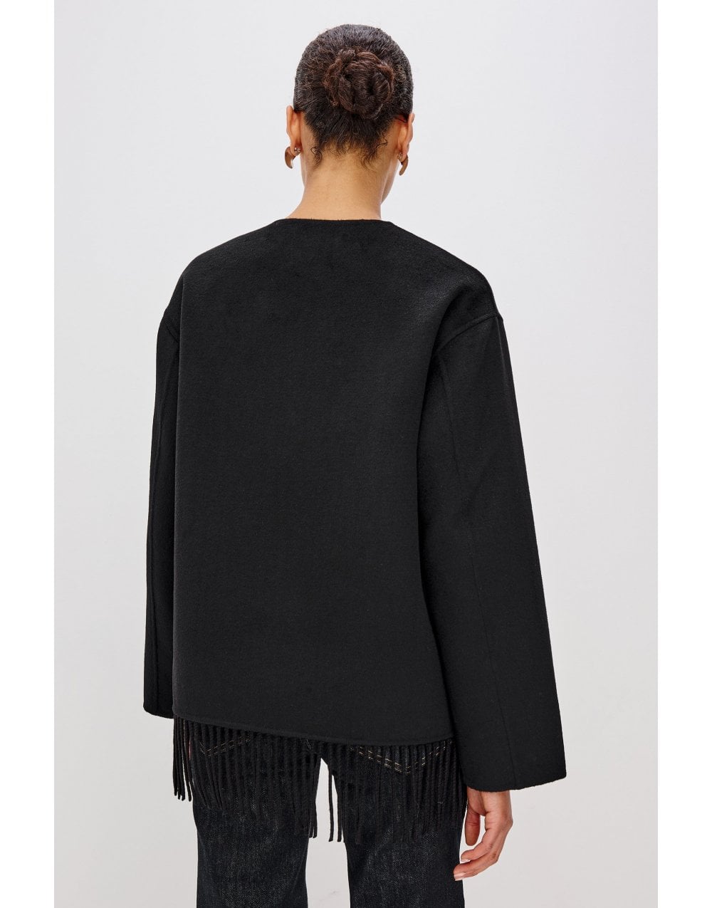 Young Ideas/Henmores - Tomoko Fringe Bottom Jacket - Black - XS