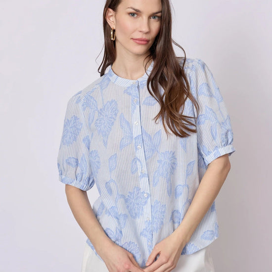 Young Ideas & Henmores - Alana Blouse - 163 Blue - S