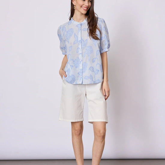 Young Ideas & Henmores - Alana Blouse - 163 Blue - S