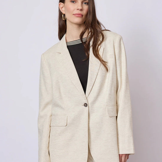 Young Ideas & Henmores - Bibbi Linen Blazer - 421 Ecru - S