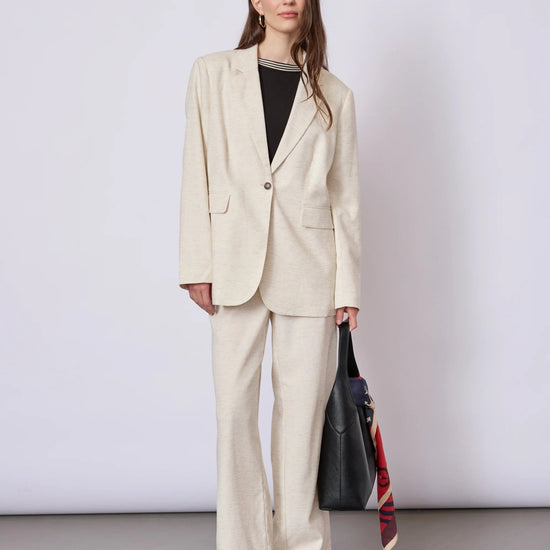 Young Ideas & Henmores - Bibbi Linen Blazer - 421 Ecru - S