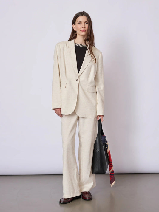 Young Ideas & Henmores - Bibbi Linen Blazer - 421 Ecru - S