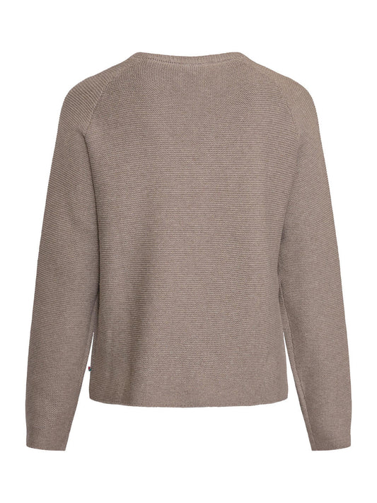 Young Ideas & Henmores - Jazz Knit Zip Cardigan - 425 Dark Sand Melange - S