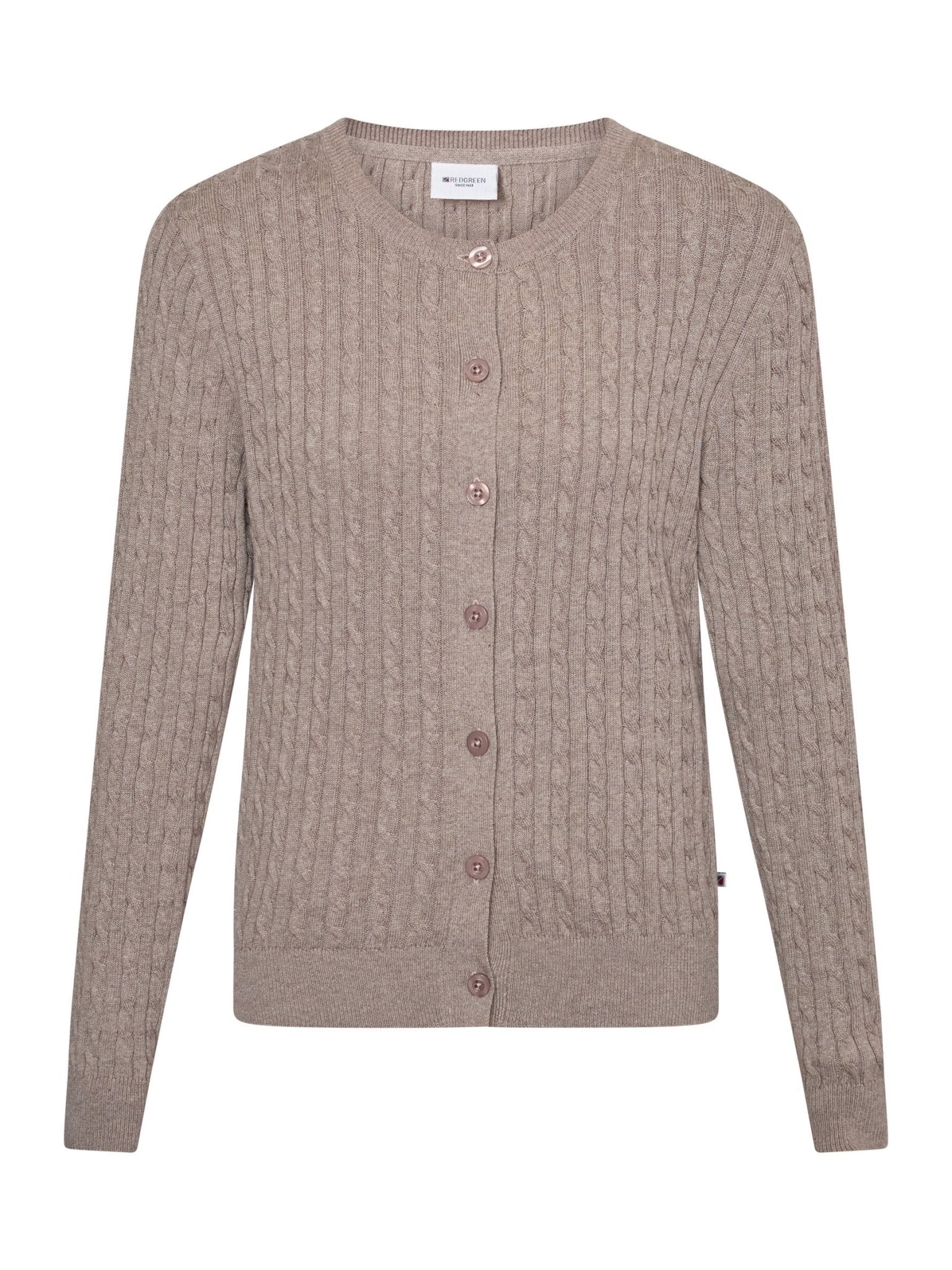 Young Ideas & Henmores - Joana Buttoned Cardigan - 424 Mid Sand Mel - S