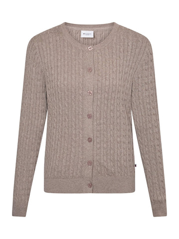 Young Ideas & Henmores - Joana Buttoned Cardigan - 424 Mid Sand Mel - S