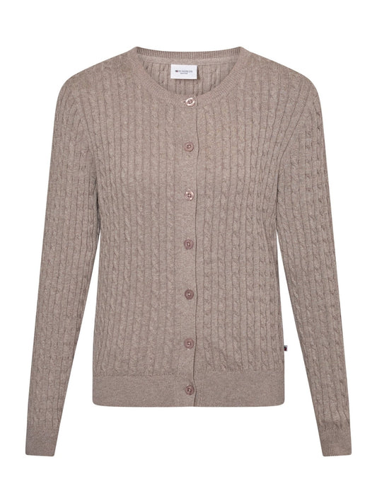 Young Ideas & Henmores - Joana Buttoned Cardigan - 424 Mid Sand Mel - S