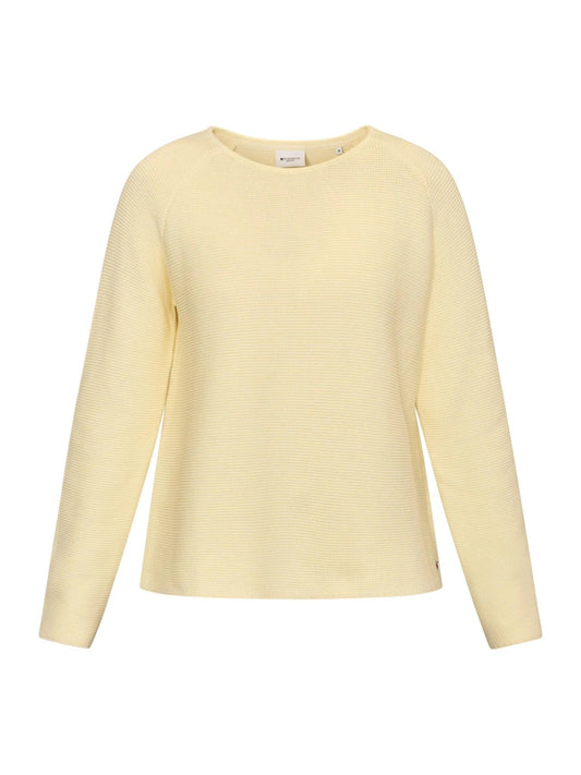 Young Ideas & Henmores - Julia Crew Neck Longsleeve Jumper - 030 Yellow Pastel - S