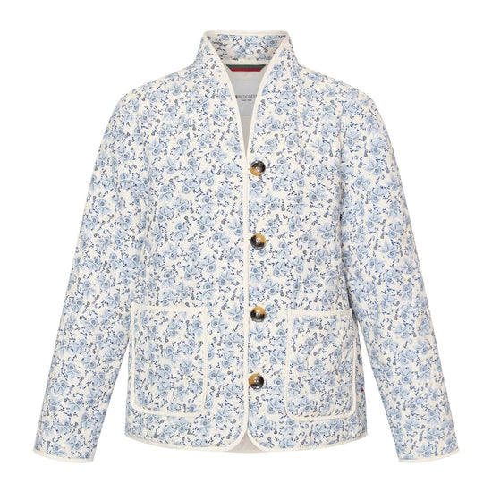 Young Ideas & Henmores - Sanna Quilted Patterned Jacket - Blue - S
