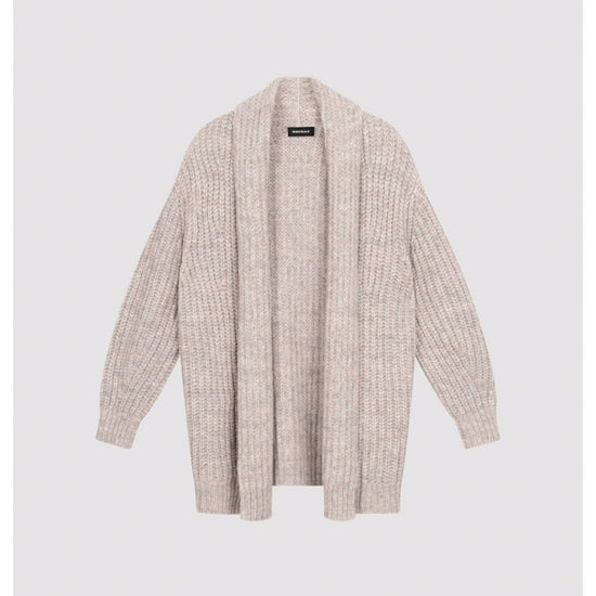 Young Ideas/Henmores - Alpaca Merino Melange Long Cardigan - 8441 Neutral - 8