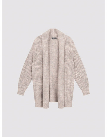 Young Ideas/Henmores - Alpaca Merino Melange Long Cardigan - 8441 Neutral - 8