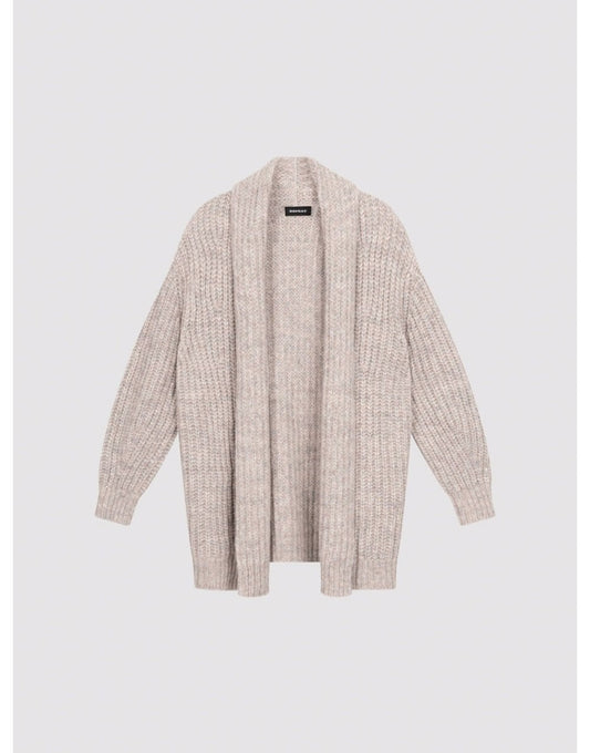 Young Ideas/Henmores - Alpaca Merino Melange Long Cardigan - 8441 Neutral - 8