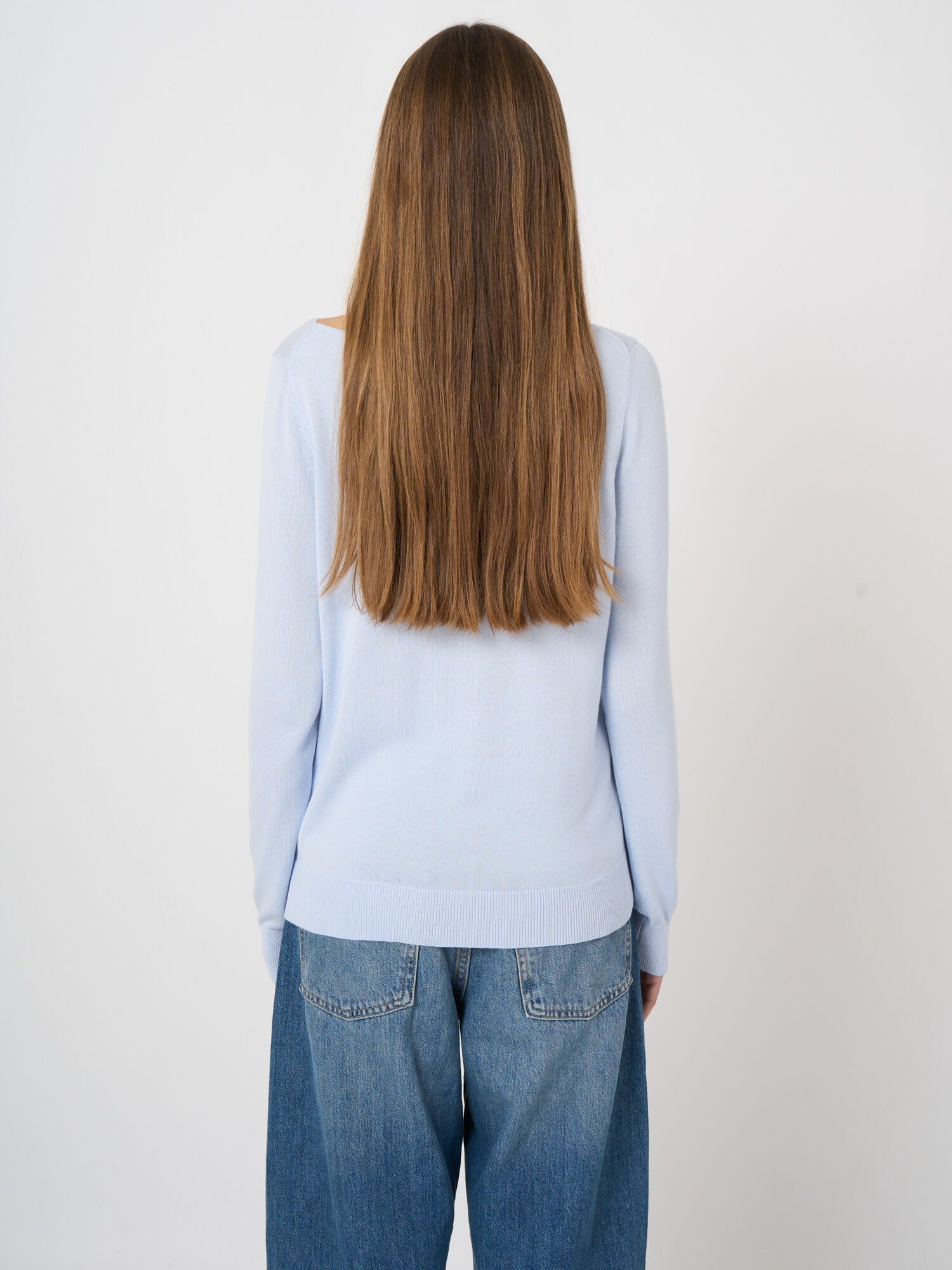 Young Ideas & Henmores -Boat Neck Long Sleeve Jumper -1769 Ocean -8