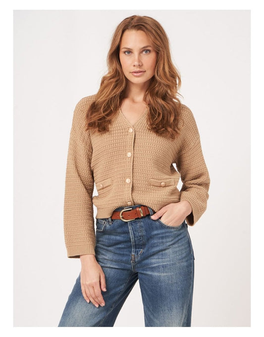 Young Ideas/Henmores - Gold Button Detail Knitted Jumper - 1714 Gold - 8