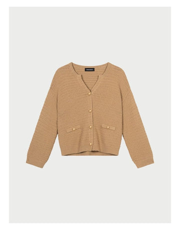 Young Ideas/Henmores - Gold Button Detail Knitted Jumper - 1714 Gold - 8