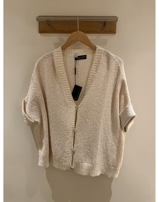 Young Ideas/Henmores - Knitted 1/2 Sleeve Cardigan - 8393 Cream - OS