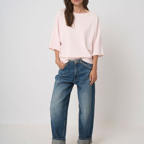 Young Ideas & Henmores - Relaxed Short Sleeve Slouchy Jumper - 1770 Gloss - 8