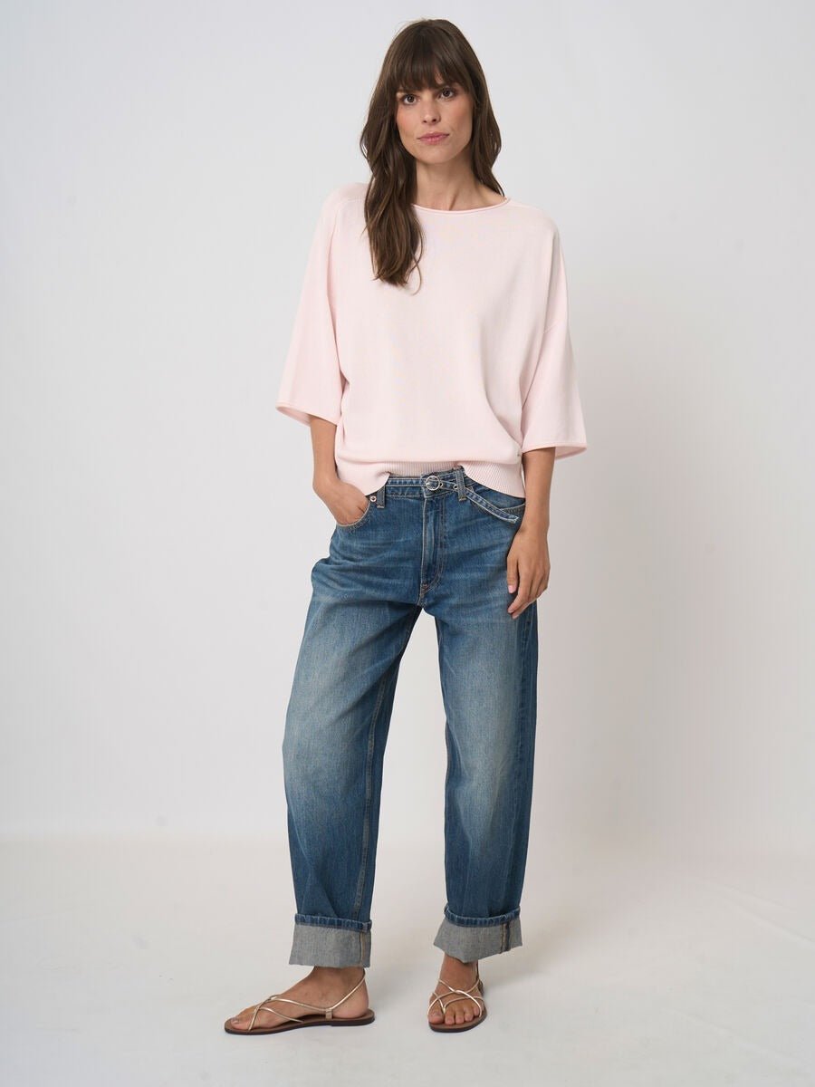 Young Ideas & Henmores - Relaxed Short Sleeve Slouchy Jumper - 1770 Gloss - 8
