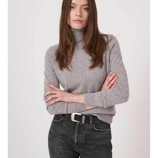 Young Ideas/Henmores - Ribbed Roll Neck Straight Jumper - 1025 Black - 10