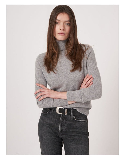 Young Ideas/Henmores - Ribbed Roll Neck Straight Jumper - 1025 Black - 10