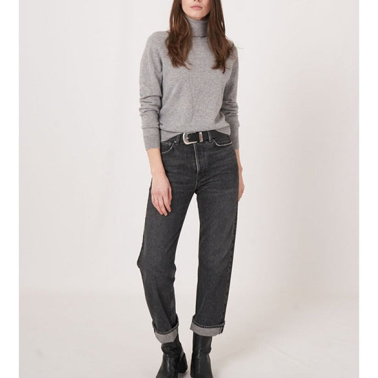 Young Ideas/Henmores - Ribbed Roll Neck Straight Jumper - 1025 Black - 10