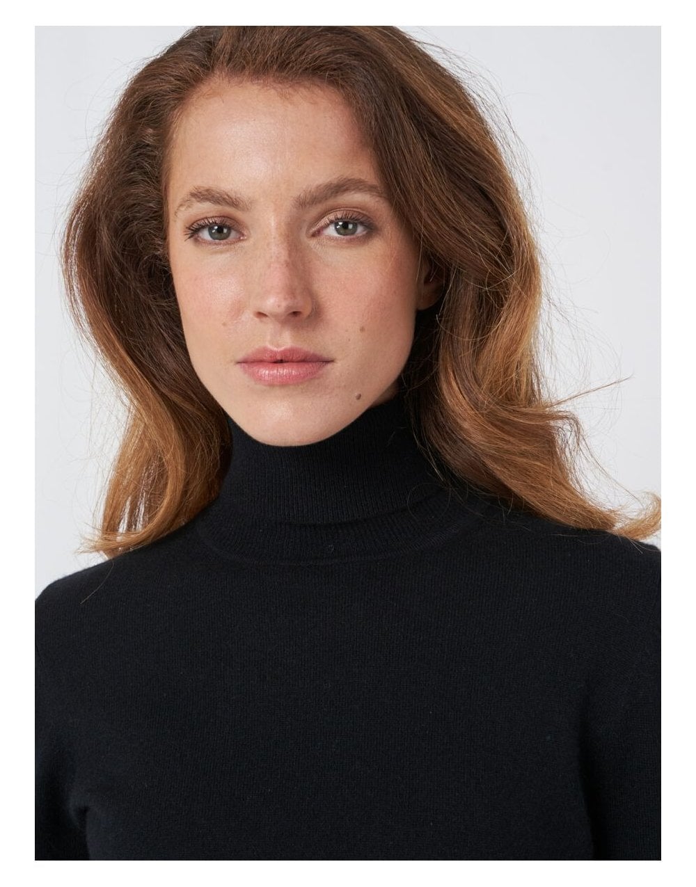 Young Ideas/Henmores - Ribbed Roll Neck Straight Jumper - 1025 Black - 10