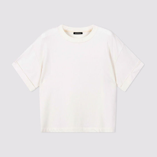 Young Ideas/Henmores - Rolled Cuff T-Shirt - 1386 Ivory - 8