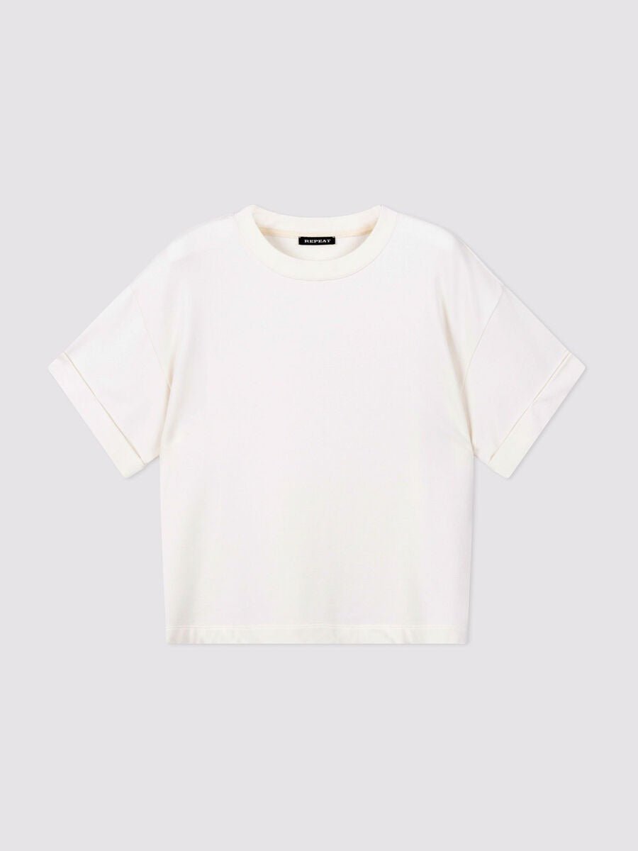 Young Ideas/Henmores - Rolled Cuff T-Shirt - 1386 Ivory - 8