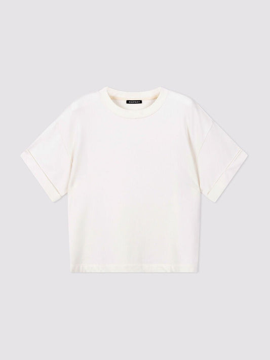 Young Ideas/Henmores - Rolled Cuff T-Shirt - 1386 Ivory - 8