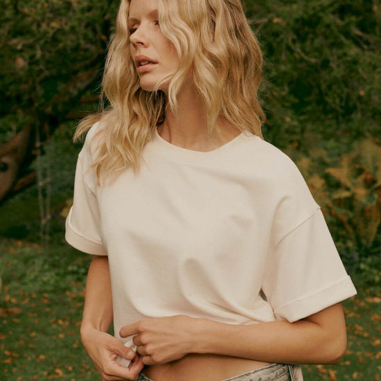 Young Ideas/Henmores - Rolled Cuff T-Shirt - 1386 Ivory - 8