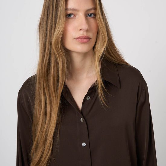 Young Ideas & Henmores -Silk Blouse -1821 Cocoa -8