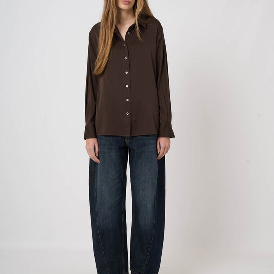 Young Ideas & Henmores -Silk Blouse -1821 Cocoa -8
