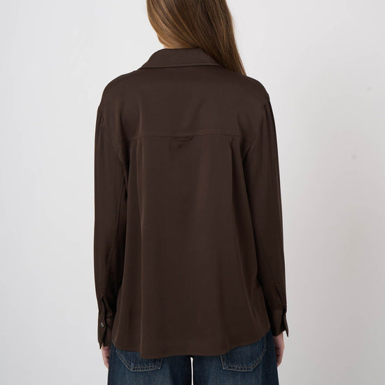Young Ideas & Henmores -Silk Blouse -1821 Cocoa -8