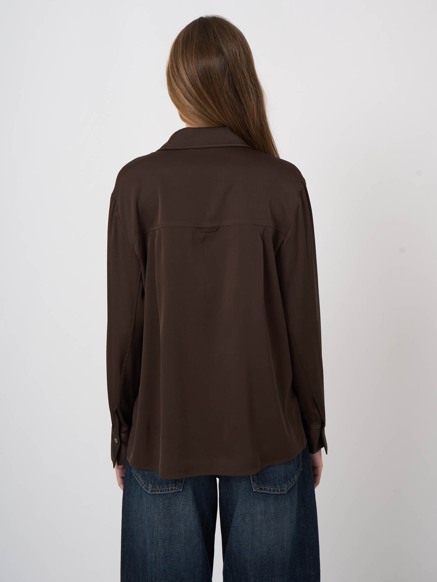 Young Ideas & Henmores -Silk Blouse -1821 Cocoa -8