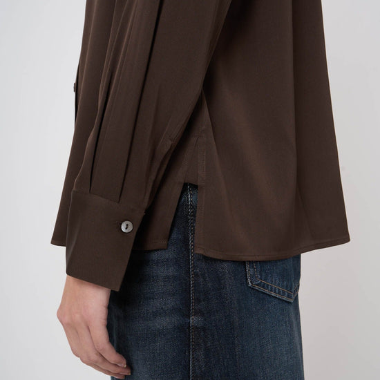 Young Ideas & Henmores -Silk Blouse -1821 Cocoa -8