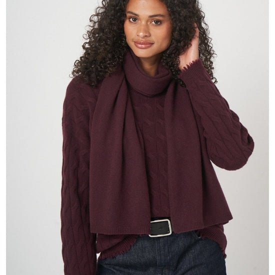 Young Ideas/Henmores - Simple Cashmere Scarf - 1025 Black - OS