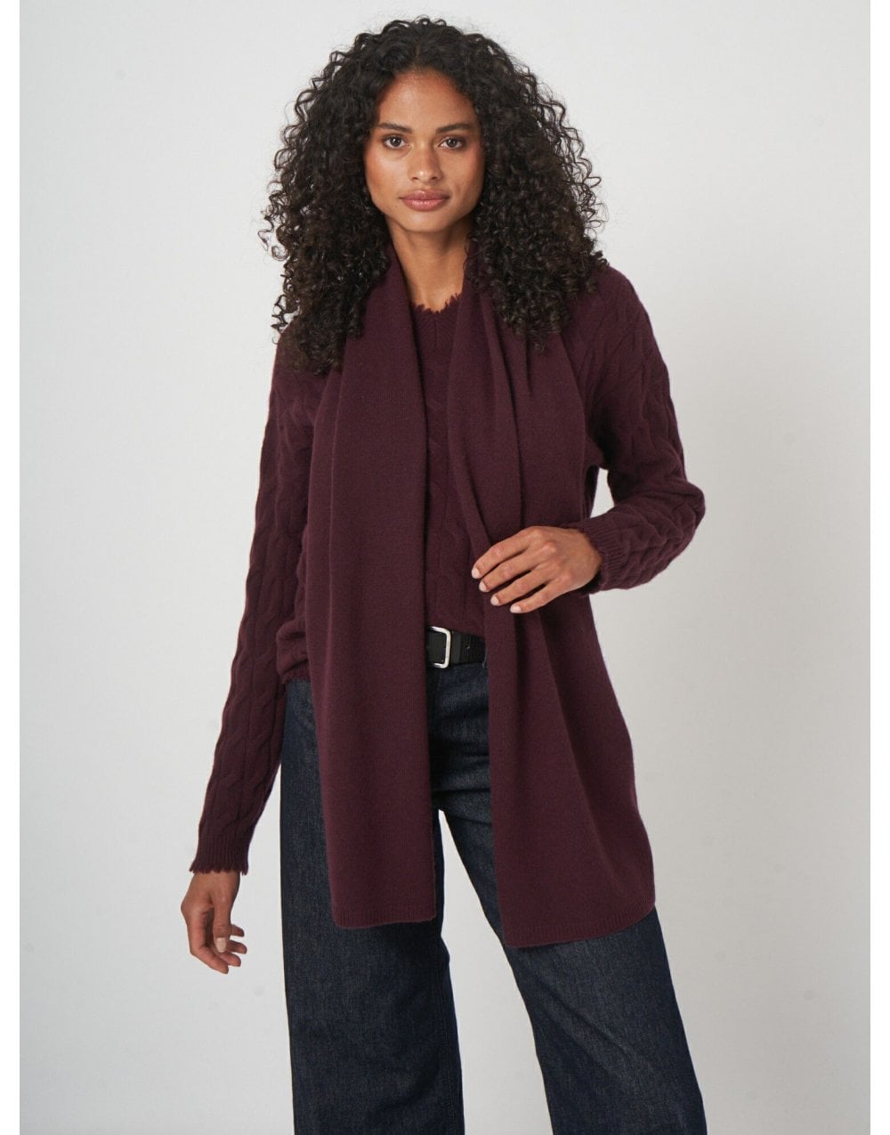 Young Ideas/Henmores - Simple Cashmere Scarf - 1025 Black - OS