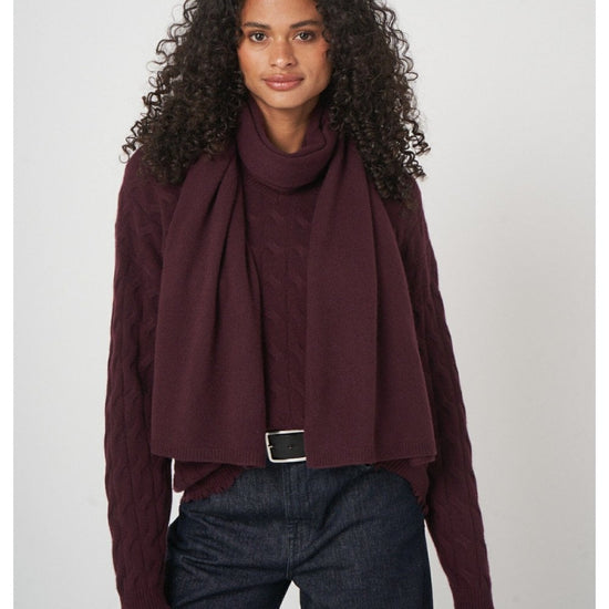 Young Ideas/Henmores - Simple Cashmere Scarf - 1025 Black - OS