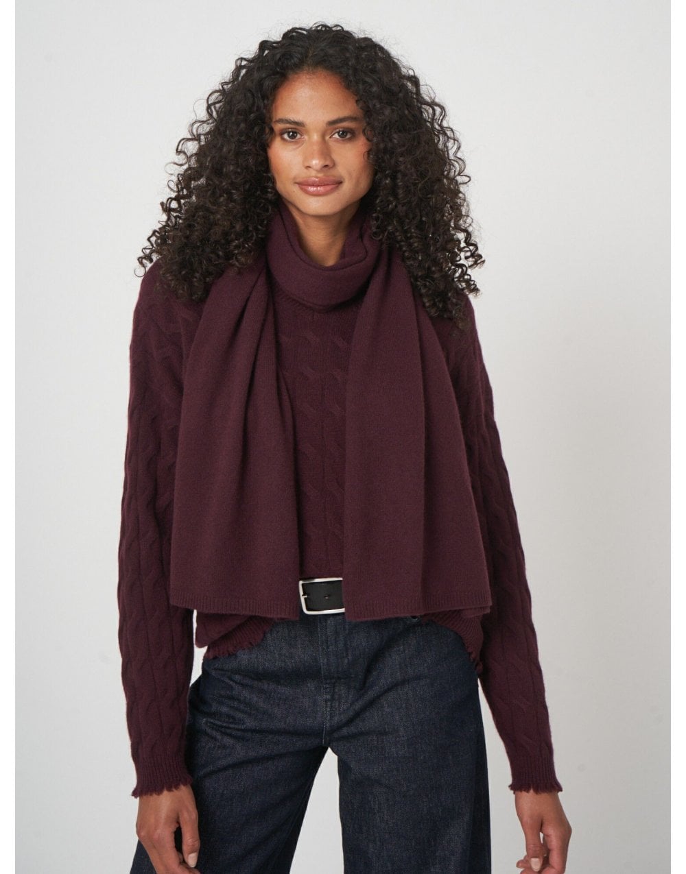 Young Ideas/Henmores - Simple Cashmere Scarf - 1025 Black - OS