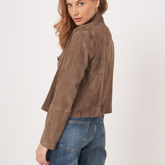 Young Ideas & Henmores - Suede Crop Jacket - 1695 Soil - 8
